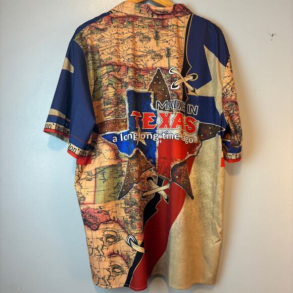 Made in Texas Graphic Short Sleeve Button Up XL - Picture 2 of 5